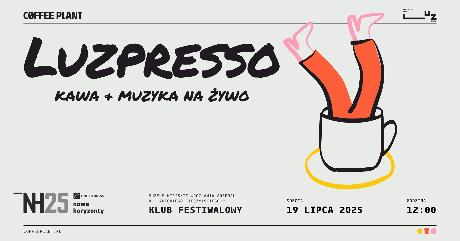 Luzpresso x Klub Festiwalowy Nowych Horyzontów w Arsenale