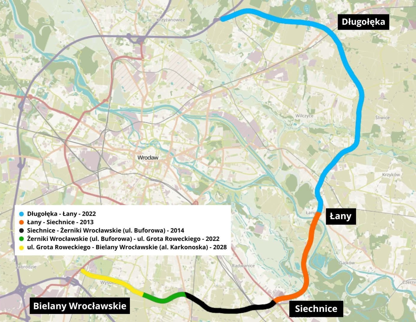 Wielka przebudowa Wschodniej Obwodnicy Wrocławia. Prace mogą potrwać do 2038 roku